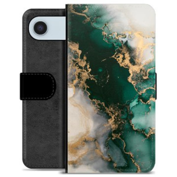 iPhone Air Premium Plånboksfodral - Jade Marmor Animerad