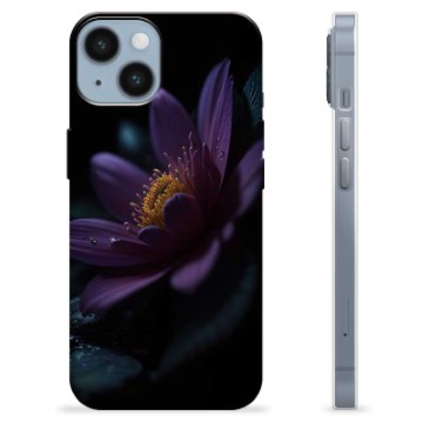 iPhone 14 TPU-Skal - Djup Lila Animerad