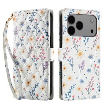 iPhone 17 Pro Rombiskt blommigt plånboksfodral - färgglada... Animerad