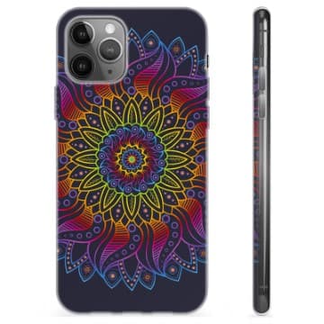iPhone 11 Pro Max TPU-Skal - Färgrik Mandala Animerad