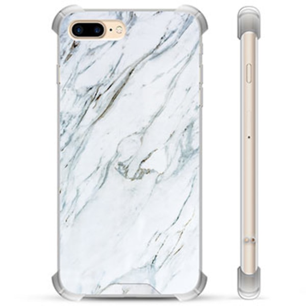 iPhone 7 Plus / iPhone 8 Plus Hybridskal - Marmor Tvåfärgad