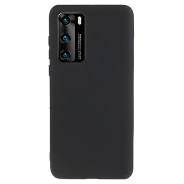 Anti-Fingeravtryck Matt Huawei P40 TPU-skal - Svart Svart