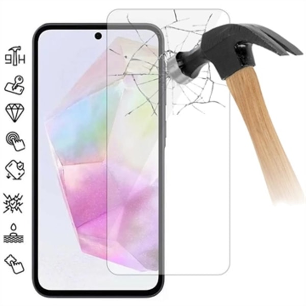 Samsung Galaxy A36/A56 Härdat Glas Skärmskydd - Case... Genomskinlig
