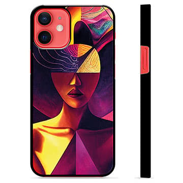iPhone 12 mini Skyddsskal - Kubistiskt Porträtt Animerad