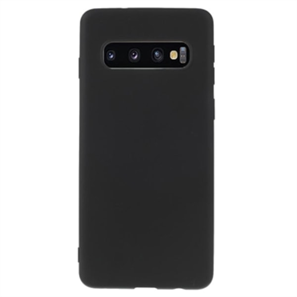 Anti-Fingeravtryck Matt Samsung Galaxy S10+ TPU-skal - Svart Svart