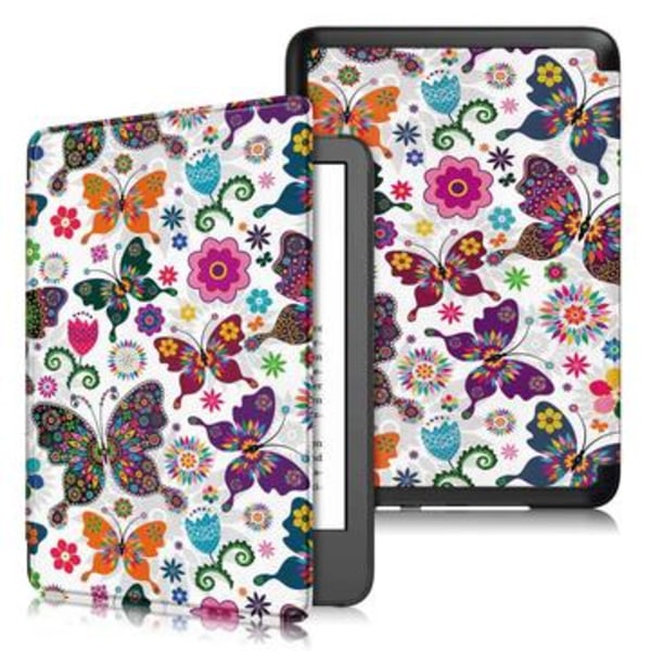 Amazon Kindle 11th Gen (2022) Smart Foliofodral - Fjärilar Animerad