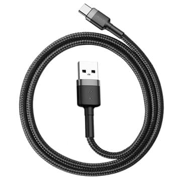 Baseus Cafule USB 2.0 / Typ-C Kabel CATKLF-AG1 - 0.5m - Svart... Tvåfärgad