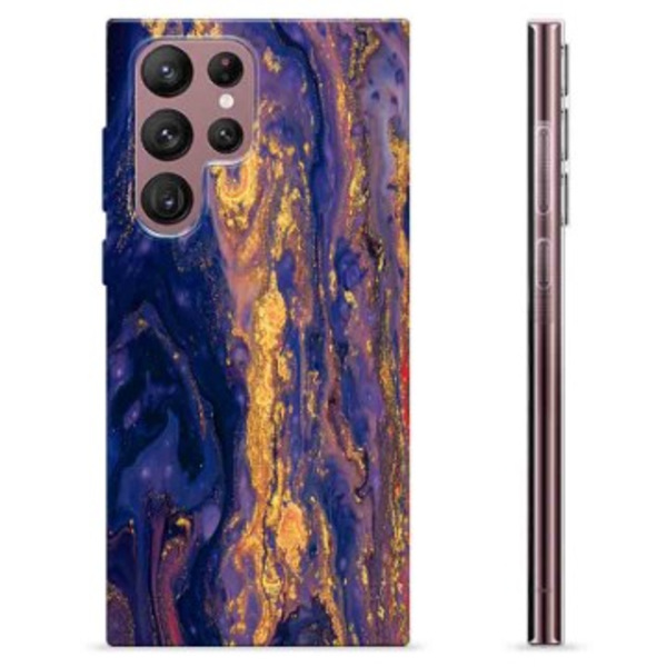 Samsung Galaxy S22 Ultra 5G TPU-Skal - Gyllene Skymning Färgrik