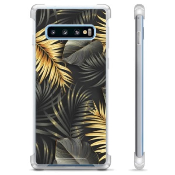 Samsung Galaxy S10 Hybridskal - Gyllene Löv Animerad