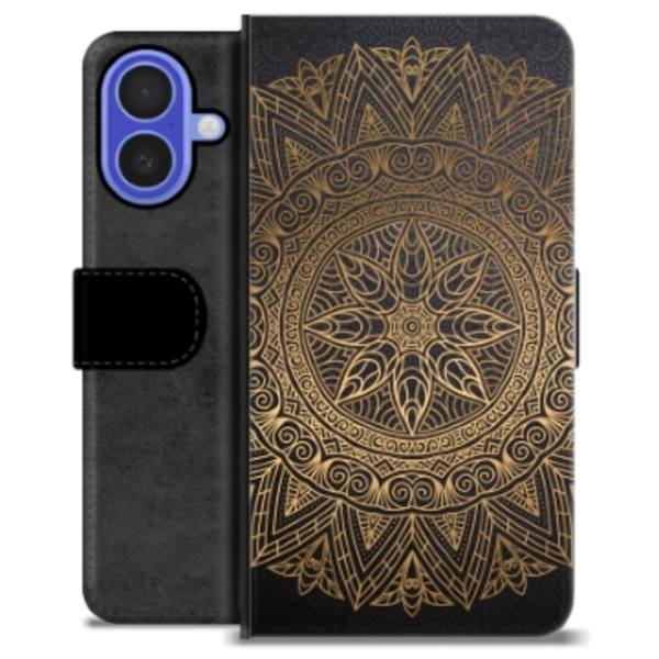 iPhone 16 Premium Plånboksfodral - Mandala Animerad