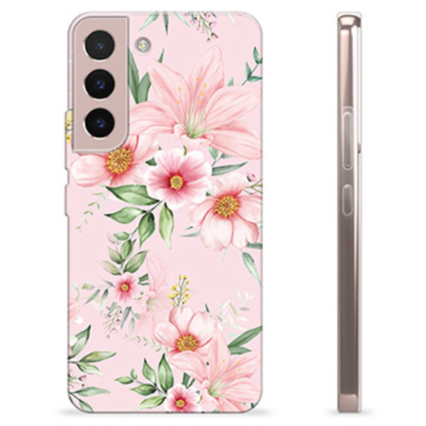 Samsung Galaxy S22 5G TPU-Skal - Vattenfärg Blommor Animerad