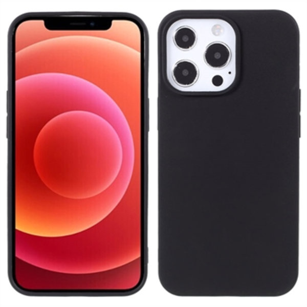 Anti-Fingeravtryck Matt iPhone 13 Pro TPU-skal - Svart Svart