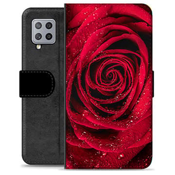 Samsung Galaxy A42 5G Premium Plånboksfodral - Ros Animerad