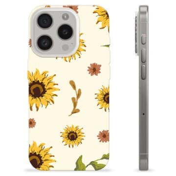 iPhone 15 Pro TPU-Skal - Solrosor Animerad