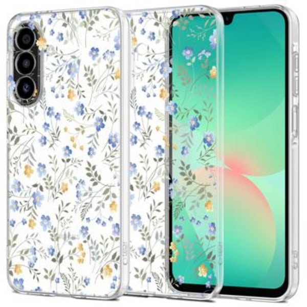 Samsung Galaxy A26 Tech-Protect FlexAir TPU-skal - Vårblommor Animerad