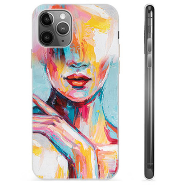 iPhone 11 Pro Max TPU-Skal - Abstrakt Porträtt Animerad