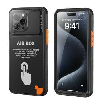 iPhone 15 Pro Max ShellBox Air Box vattentätt fodral - Svart Svart
