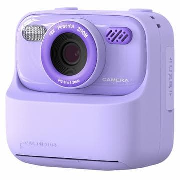 P79 Digitalkamera med direktutskrift för barn - dubbla... Lila