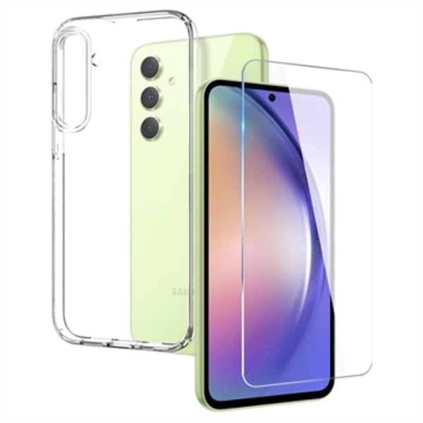 Northjo 2-i-1 Samsung Galaxy A54 5G Skyddsset - Klar Genomskinlig
