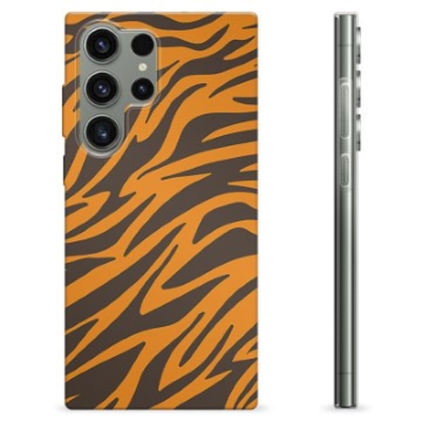 Samsung Galaxy S23 Ultra 5G TPU-Skal - Tiger Animerad