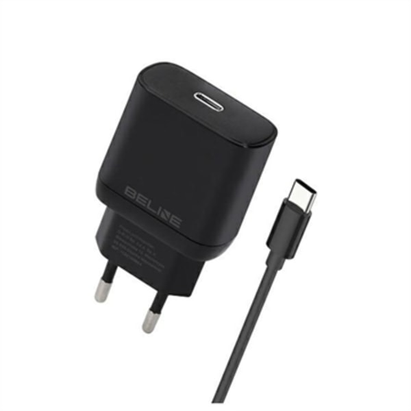 Beline PD 3.0 USB-C GaN-laddare - 30 W - Svart Svart