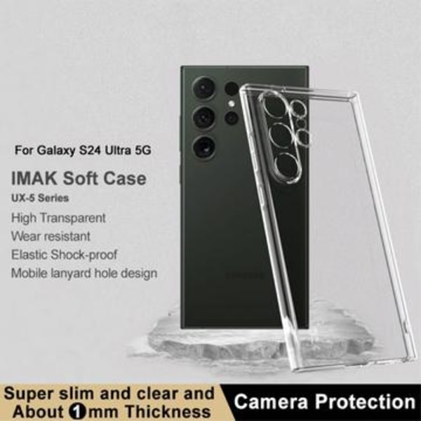 Samsung Galaxy S24 Ultra Imak UX-5 TPU-skal - Genomskinlig Genomskinlig