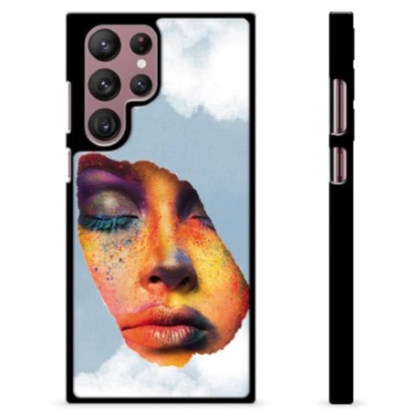 Samsung Galaxy S22 Ultra 5G Skyddsskal - Ansiktsfärg Animerad