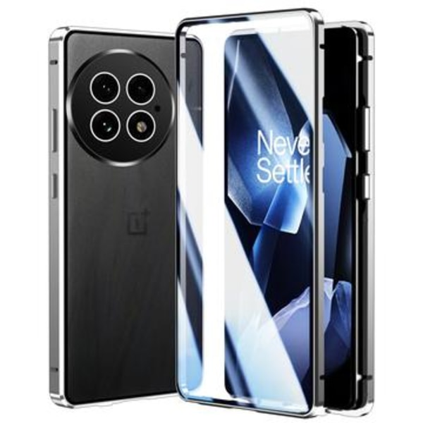 OnePlus 13 Magnetisk Skal med Härdat Glas - Silver Silver