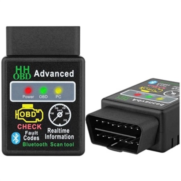 ELM327 V2.1 Bluetooth OBD2 Felkodsläsare - Svart Svart