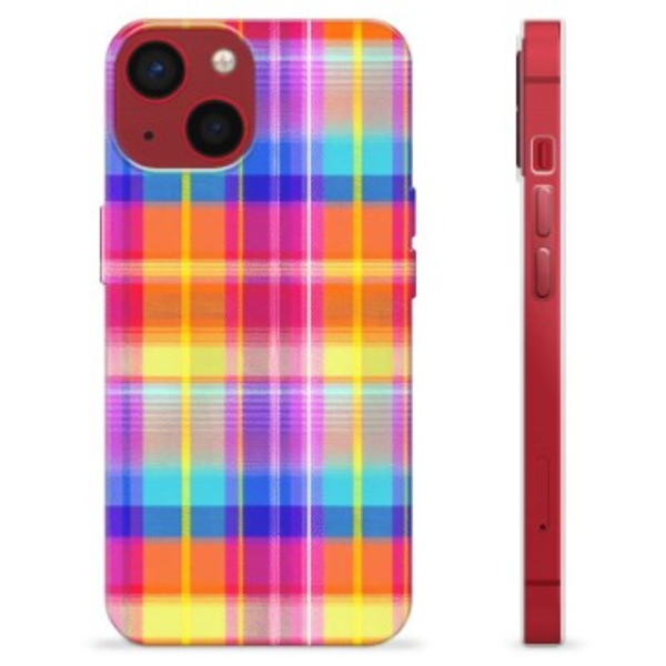 iPhone 13 Mini TPU-Skal - Flanellskjorta Färgrik