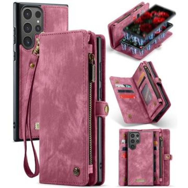 Samsung Galaxy S24 Ultra Caseme 008 2-i-1 Multifunktionell Pl... Röd