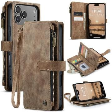 iPhone 17 Pro Caseme C30 Multifunktionell Plånboksfodral - Brun Brun