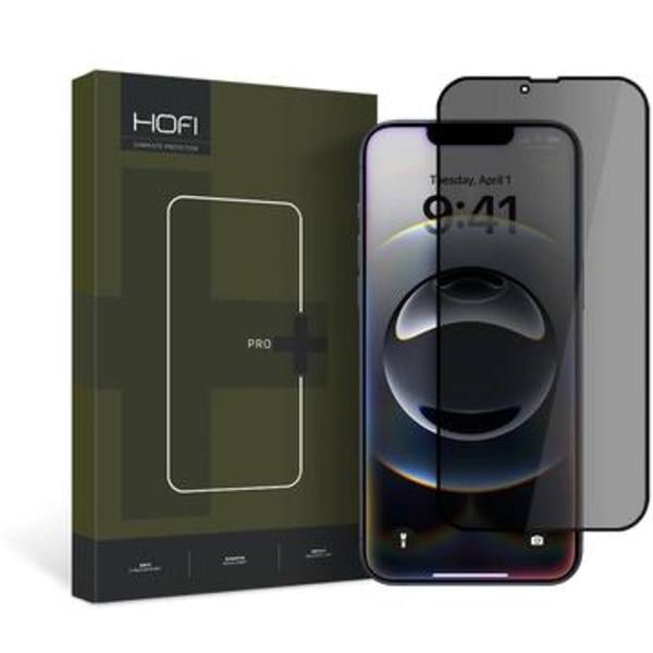 iPhone 13/13 Pro/14/16e Hofi Anti Spy Pro+ Privacy Härdat... Svart