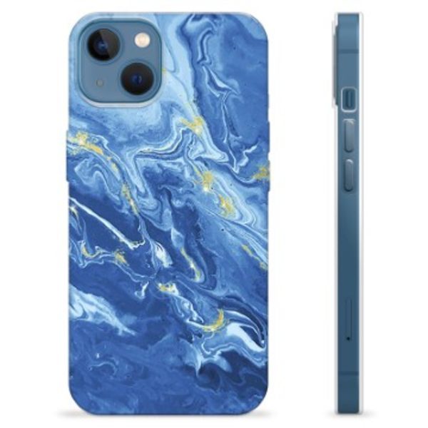 iPhone 13 TPU-Skal - Färgrik Marmor Färgrik