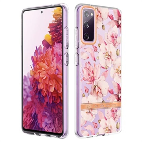 Flower Series Samsung Galaxy S20 FE TPU-skal - Rosa Gardenia Rosa