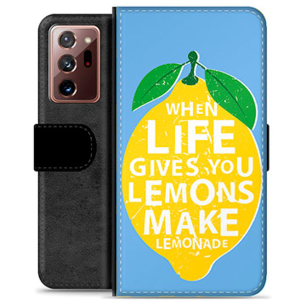 Samsung Galaxy Note20 Ultra Premium Plånboksfodral - Citroner Animerad