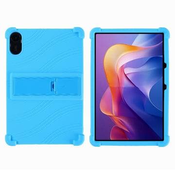 Xiaomi Redmi Pad 2 Silikonfodral med kickstand - Ljusblå Blå