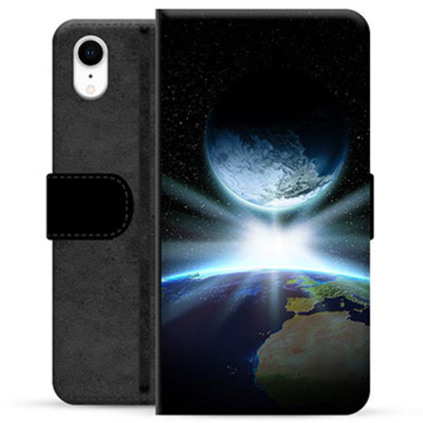 iPhone XR Premium Plånboksfodral - Rymden Animerad