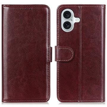 iPhone 16 Plånboksfodral med Magnetstängning - Brun Brun
