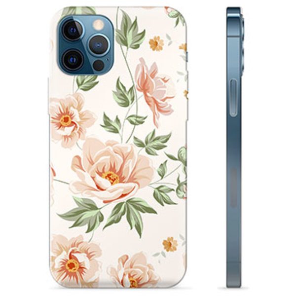 iPhone 12 Pro TPU-Skal - Blommig Animerad