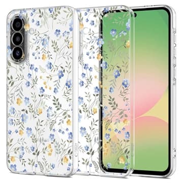 Samsung Galaxy A57 Tech-Protect FlexAir TPU-skal - Vårblommor Animerad