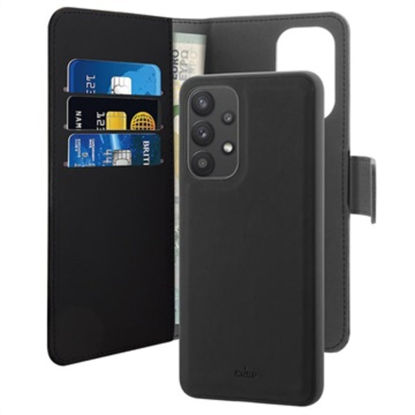 Puro 2-i-1 Magnetisk Samsung Galaxy A33 5G Plånboksfodral -... Svart