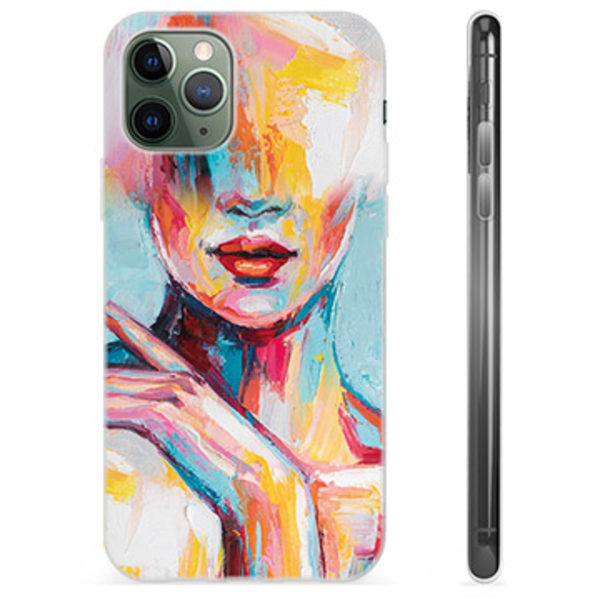 iPhone 11 Pro TPU-Skal - Abstrakt Porträtt Animerad