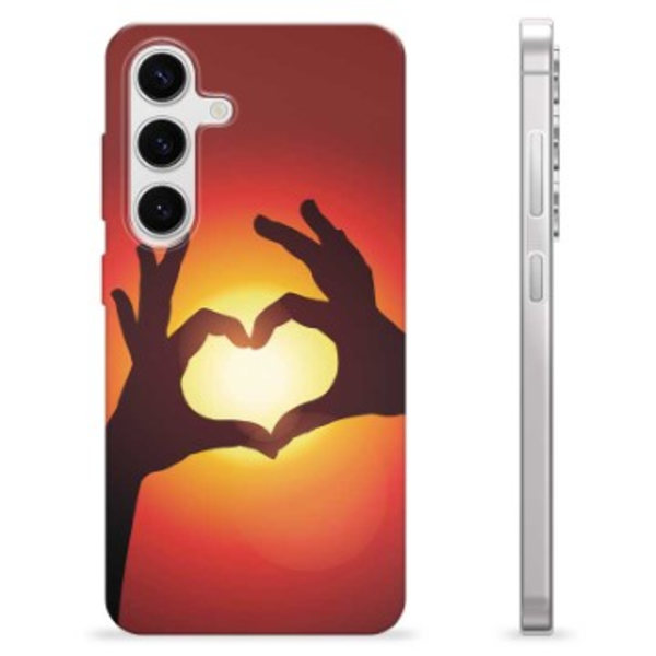 Samsung Galaxy S24 TPU-Skal - Hjärtsiluett Animerad