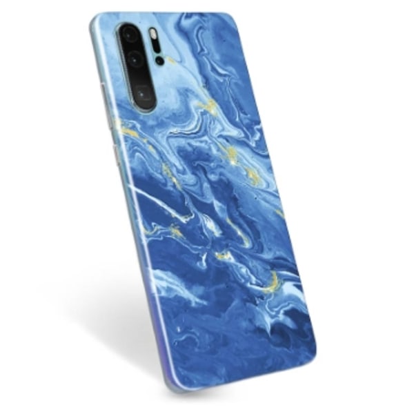 Huawei P30 Pro TPU-Skal - Färgrik Marmor Färgrik