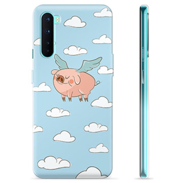 OnePlus Nord TPU-Skal - Flygande Gris Animerad