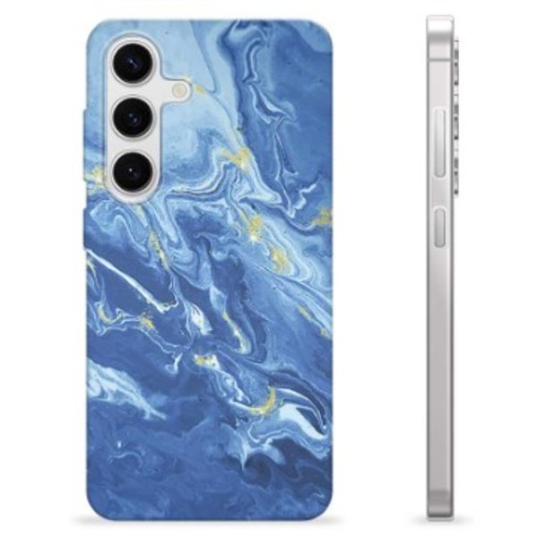 Samsung Galaxy S24 TPU-Skal - Färgrik Marmor Färgrik