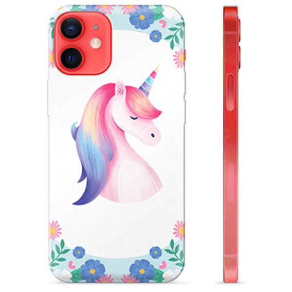 iPhone 12 mini TPU-Skal - Enhörning Animerad