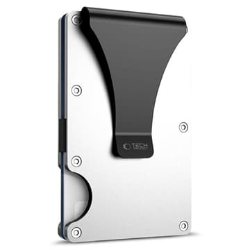 Tech-Protect Thorn RFID-korthållare/plånbok - stål-silver Silver