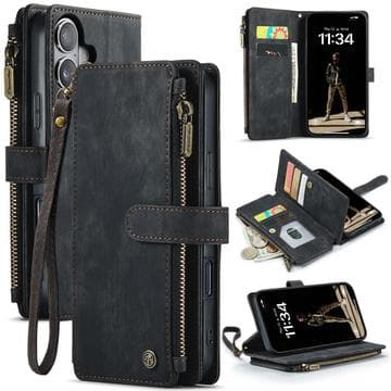 iPhone 17 Caseme C30 Multifunktionell Plånboksfodral - Svart Svart